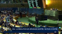 Assemblée générale de l'ONU: la résolution sur Jérusalem adoptée