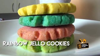 HOW TO MAKE RAINBOW JELLO COOKIES
