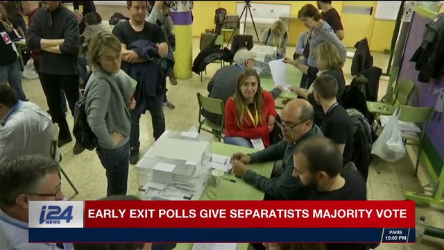 i24NEWS DESK | Early exit polls give separatists majority vote | Thursday, December 21st 2017