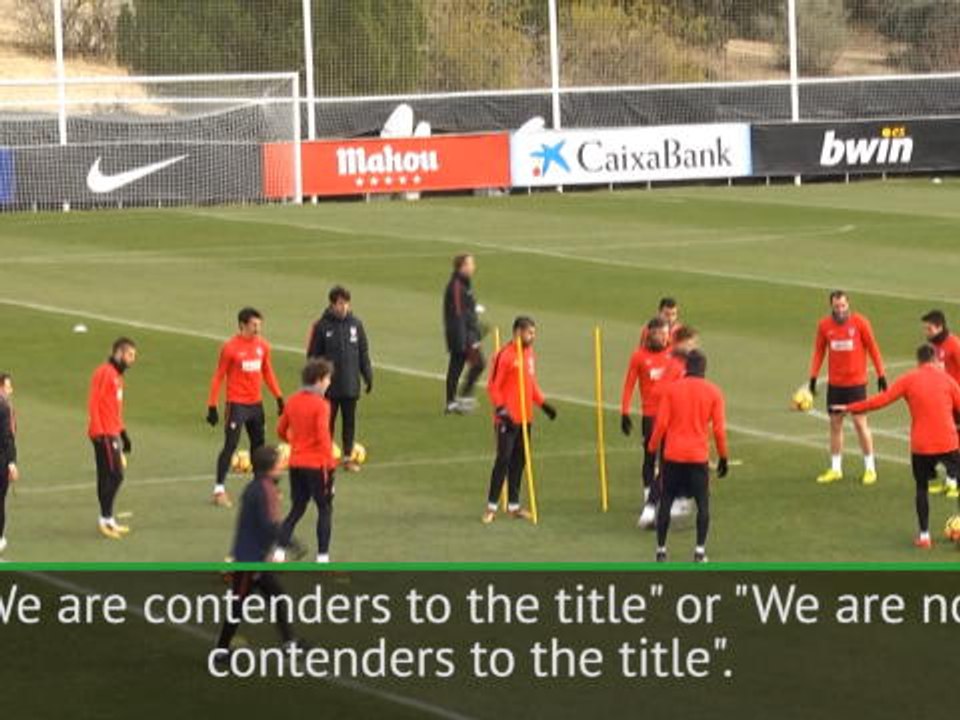Simeone tight-lipped on title chances