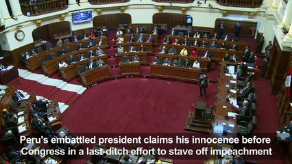 Peru's president in last-ditch appearance to avert impeachment