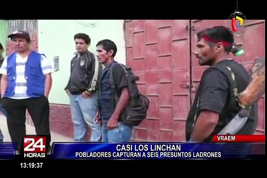 Vraem: pobladores capturan a tres policías acusados de cometer robos