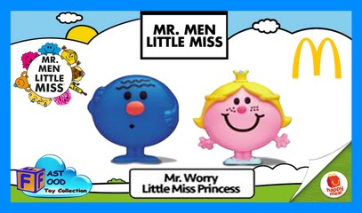2017 Mr. Worry & Little Miss Princess McDonald's Happy Meal Toys | fastfoodTOYcollection