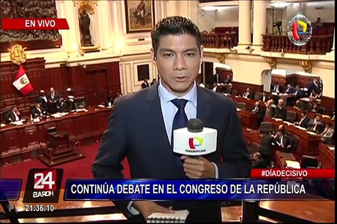 Continúa debate en el Congreso de la República sobre vacancia presidencial