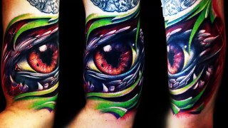 Eye 3D Tattoos - Best 3D Tattoos ►Part 2 - Compilation HD-jA80JivGnhI