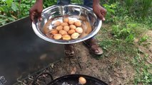 Cooking an Egg in an Egg - Cooking Quail Eggs in Chicken Eggs - A Different and Tasty Egg Dish-TU7r7