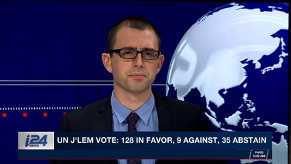 i24NEWS DESK | Danon: today we see U.S. stands with Israel | Thursday, December 21st 2017