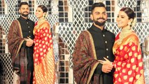 Anushka Sharma Virat Kohli Reception Dress Details By Sabyasachi Mukherjee