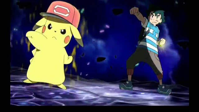 Ash Pikachu 10,000,000 Volt Thunderbolt : Pokemon Sun & Moon [HD] [Preview]