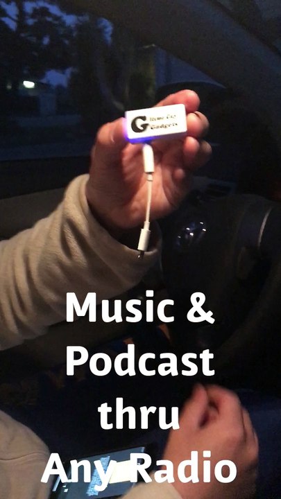 Podcast from iPhone X thru Older Car Radio w/o Bluetooth