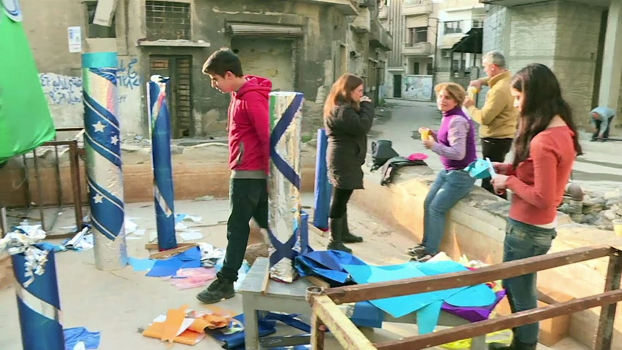 Christen in Homs feiern Weihnachten