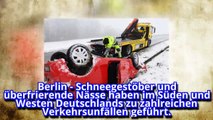 Schneefall sorgt für Verkehrschaos auf Straßen-X1aLlKLfNXc