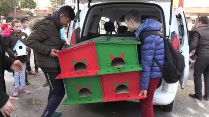 Öğrencilerden hayvanlara sıcak yuva - YOZGAT