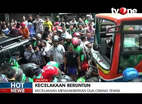 Rem Blong, Metro Mini Tabrak Ojek Online