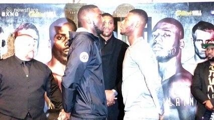 Okolie and Chamberlain square off under watchful eye of Joshua