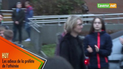 Huy - Les adieux de la préfète de l'athénée