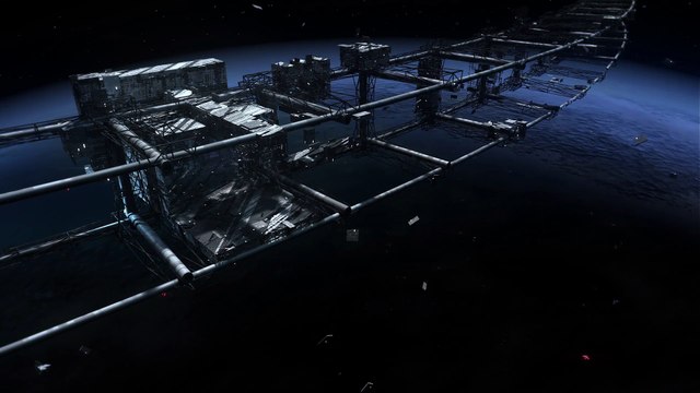 Timelapse de la construction de l'Etoile Noire de Star Wars