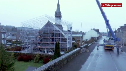 Gouarec (22). Une grue de 40 t pour couvrir l'église