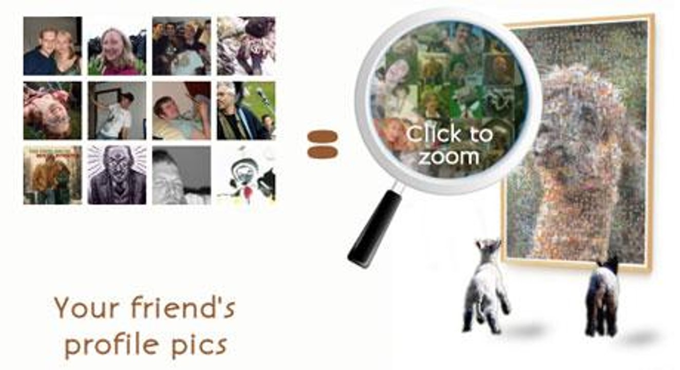 Coloque seus amigos na sua foto de perfil do Twitter e Facebook!