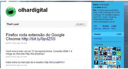 Olhar Digital no Twitter