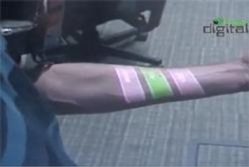 Futuro: controle gadgets apenas tocando sua pele