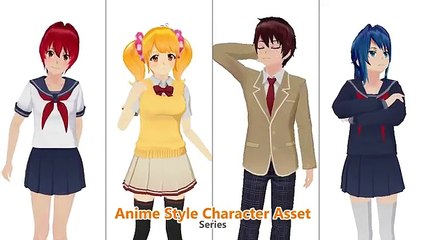 Anime Style Character Asset Series PV English ver. by Game Asset Studio