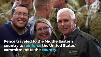 Vice President Mike Pence Makes Surprise Visit to Troops in Afghanistan
