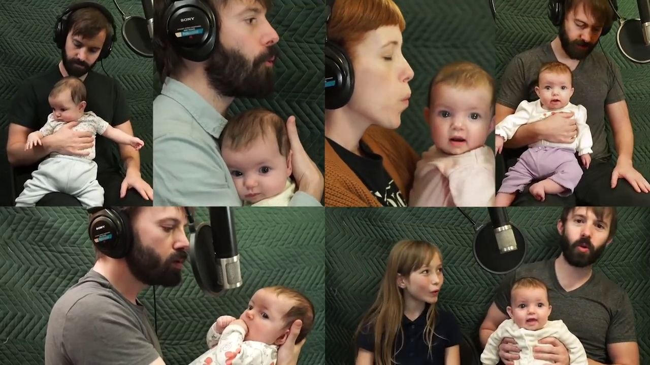 Une famille chante « Don't Worry, Be Happy » avec sa petite fille de 4 mois