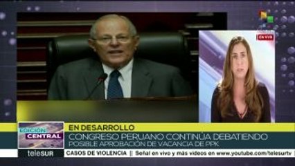Perú: PPK denuncia "golpe de Estado" ante su posible destitución