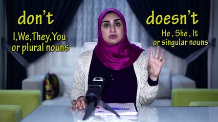 Present Simple Tense الإنجليزية للمبتدئين مع ندا صبحي { 07 }  الجملة المنفية فى زمن المضارع البسيط