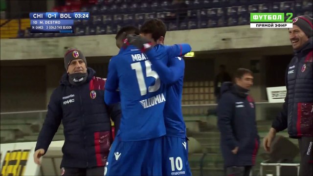 0-1 Mattia Destro Goal Italy Serie A - 22.12.2017 ChievoVerona 0-1 Bologna FC