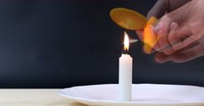 Orange versus Candle! Check This Out!