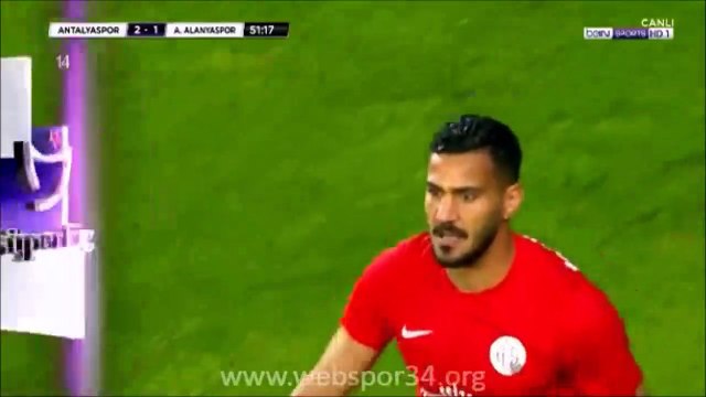 2-1 Deniz Kadah Goal Turkey Süper Lig - 22.12.2017 Antalyaspor 2-1 Alanyaspor