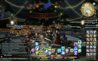 Starlight Celebration 2017 - Goobbue Feathers Soft at the Aftcastle for Christmas pics