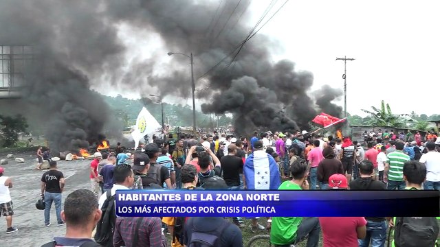 Habitantes de la zona norte los mas afectados por crisis política