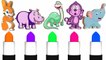Learn Color Learn Animals Mold W Make Up Cartoon Nursery Rhymes for Children