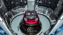 Elon Musk Tweets Photo Of Tesla Roadster Being Prepped For Falcon Heavy Rocket Launch