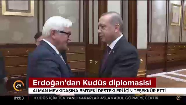 Erdoğan'dan Kudüs diplomasisi