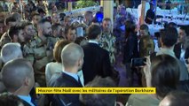 Emmanuel Macron réveillonne avec les troupes françaises engagées au Sahel