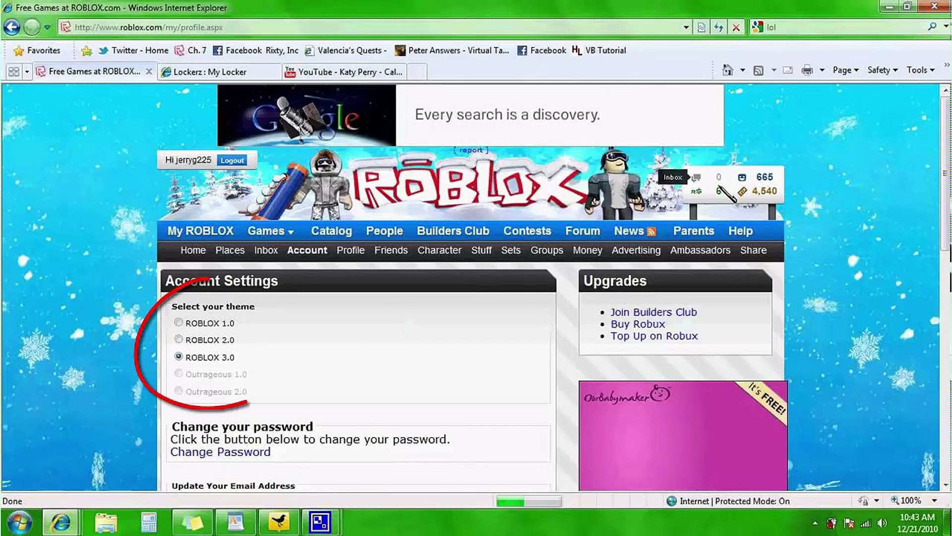 Roblox profile blurb