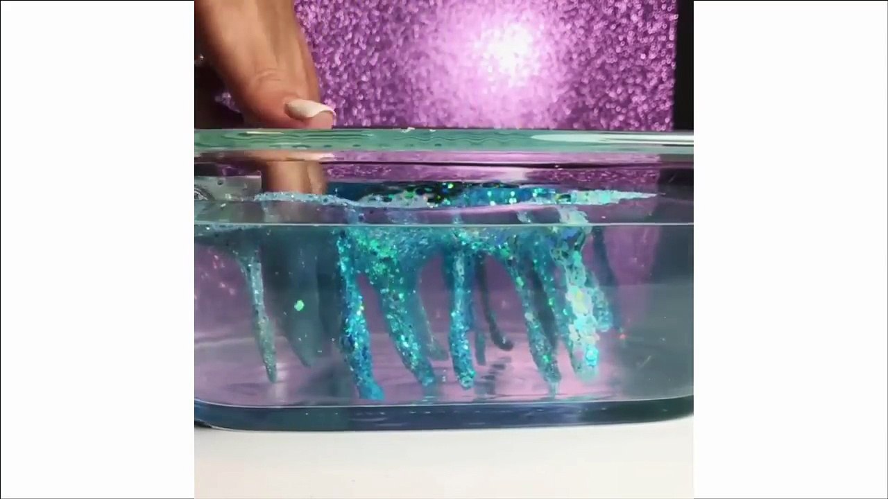 GLITTER SLIME Making - Most Satisfying Slime ASMR Video - GLITTER SLIME VIDEO COMPILATION !!!-id4dEg3LlpA
