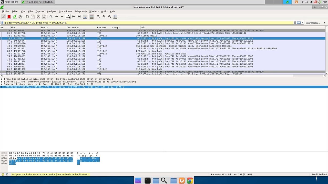 [2]Sniffing/mitm : Wireshark (Méthodes de filtrages, Analyse et détails de niveaux d'encapsulation) part 2