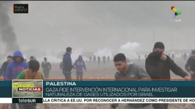 Palestina pide investigar gases utilizados por Israel en la represión