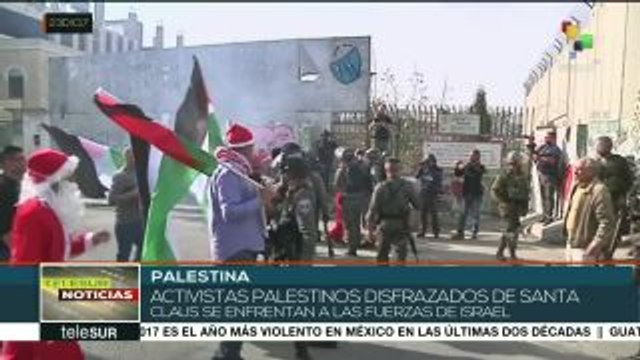 Policía israelí reprime manifestaciones pacíficas palestinas