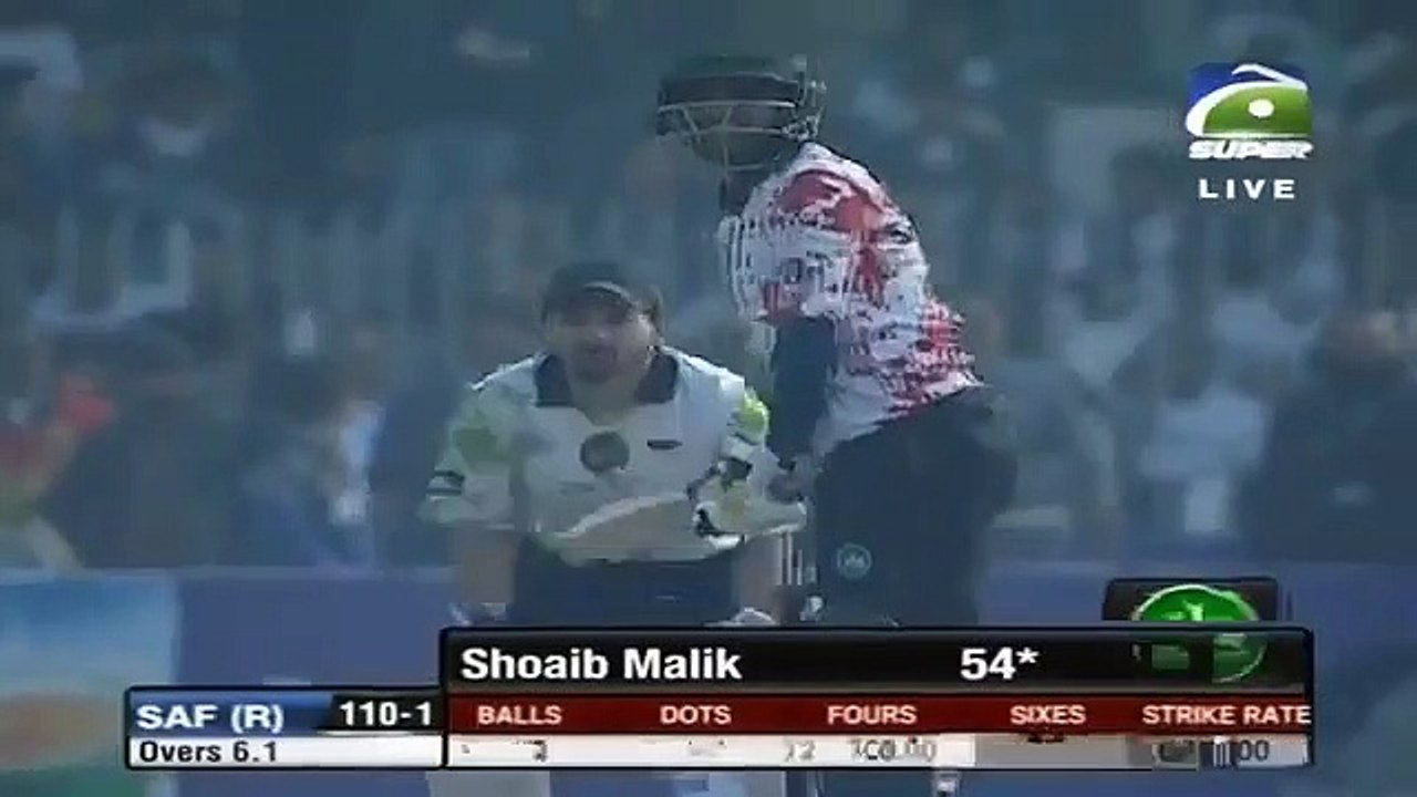 6 sixes in one over by Shoaib Malik (Shahid Afr...