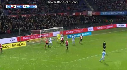 Simon Gustafson Goal Feyenoord 2 - 1 Roda 24.12.2017 HD