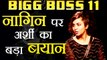 Bigg Boss 11: Arshi Khan speaks up on Real NAAGIN after Eviction | FilmiBeat