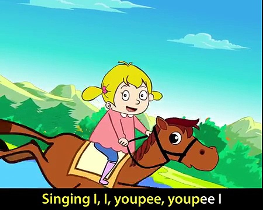 Elle descend de la montagne à cheval