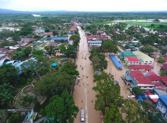 Drone Footage Shows Flooding on Mindanao From Tropical Storm Vinta