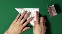 Origami Bag 折り紙 手提げバッグの折り方-m3S2ksUlLeQ